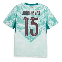 Stroje piłkarskie Portugalia Joao Neves #15 Koszulka Wyjazdowej MŚ 2026 Krótki Rękaw